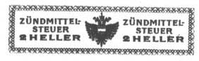 Zündmittelsteuer 2 Heller